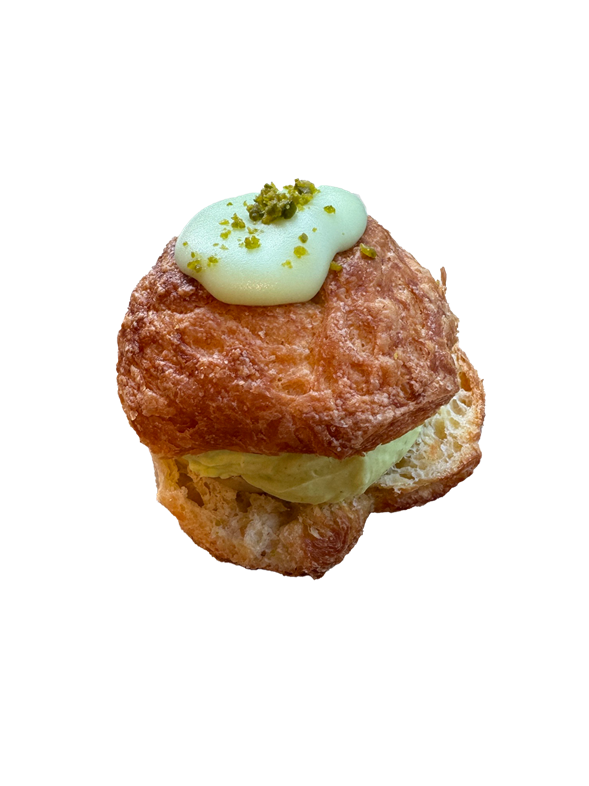 Fastelavnsbolle med pistaciecreme