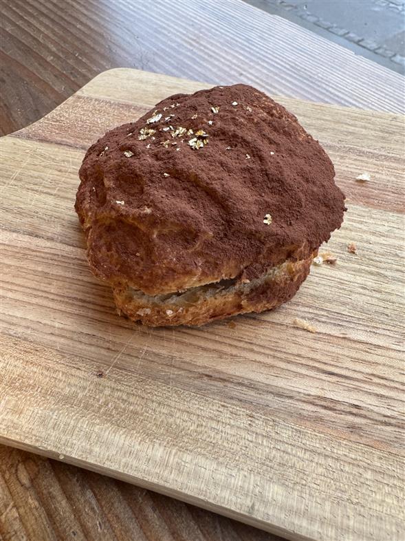Fastelavnsbolle med nutellacreme